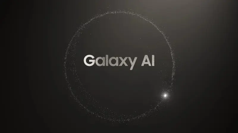 Samsung AI logo: A sleek, modern logo featuring the letters "AI" in bold.