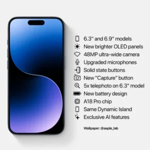 Image of iPhone 11 showcasing its various features and functionalities.