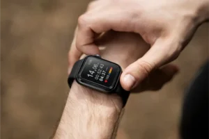 a person using a smart watch